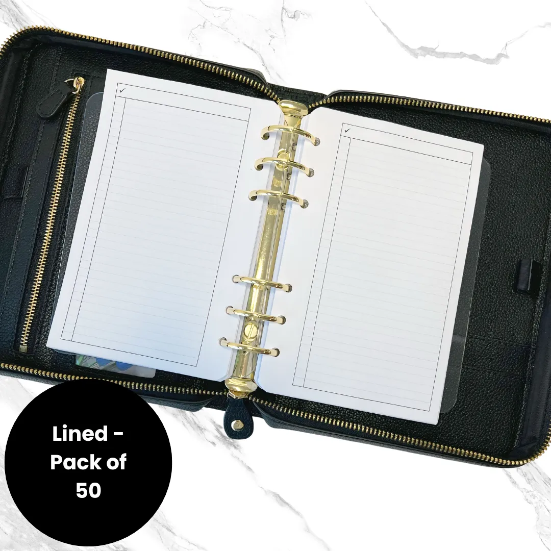 Lined Planner Inserts