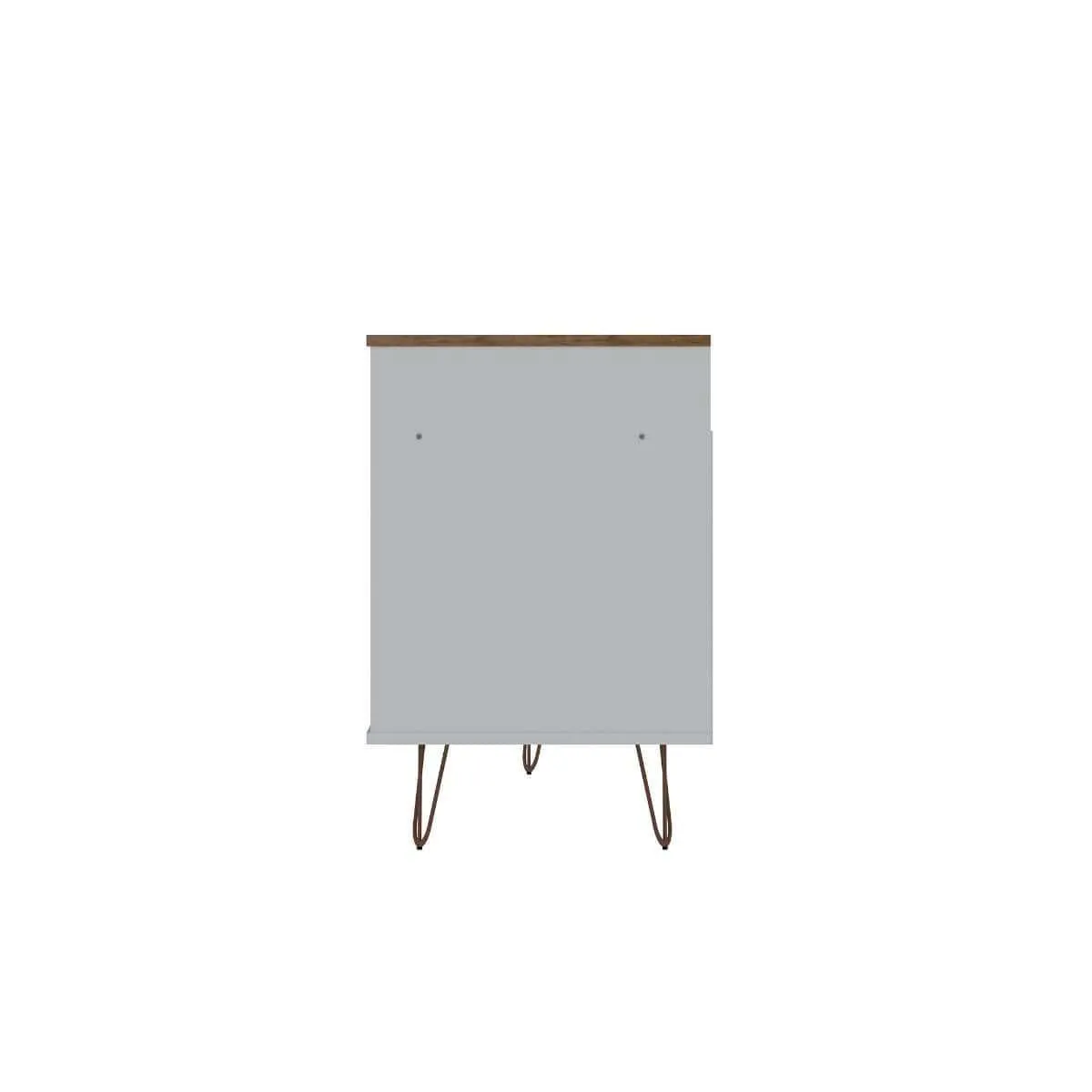 Manhattan Comfort Rockefeller 63 inch TV Stand with Metal Legs