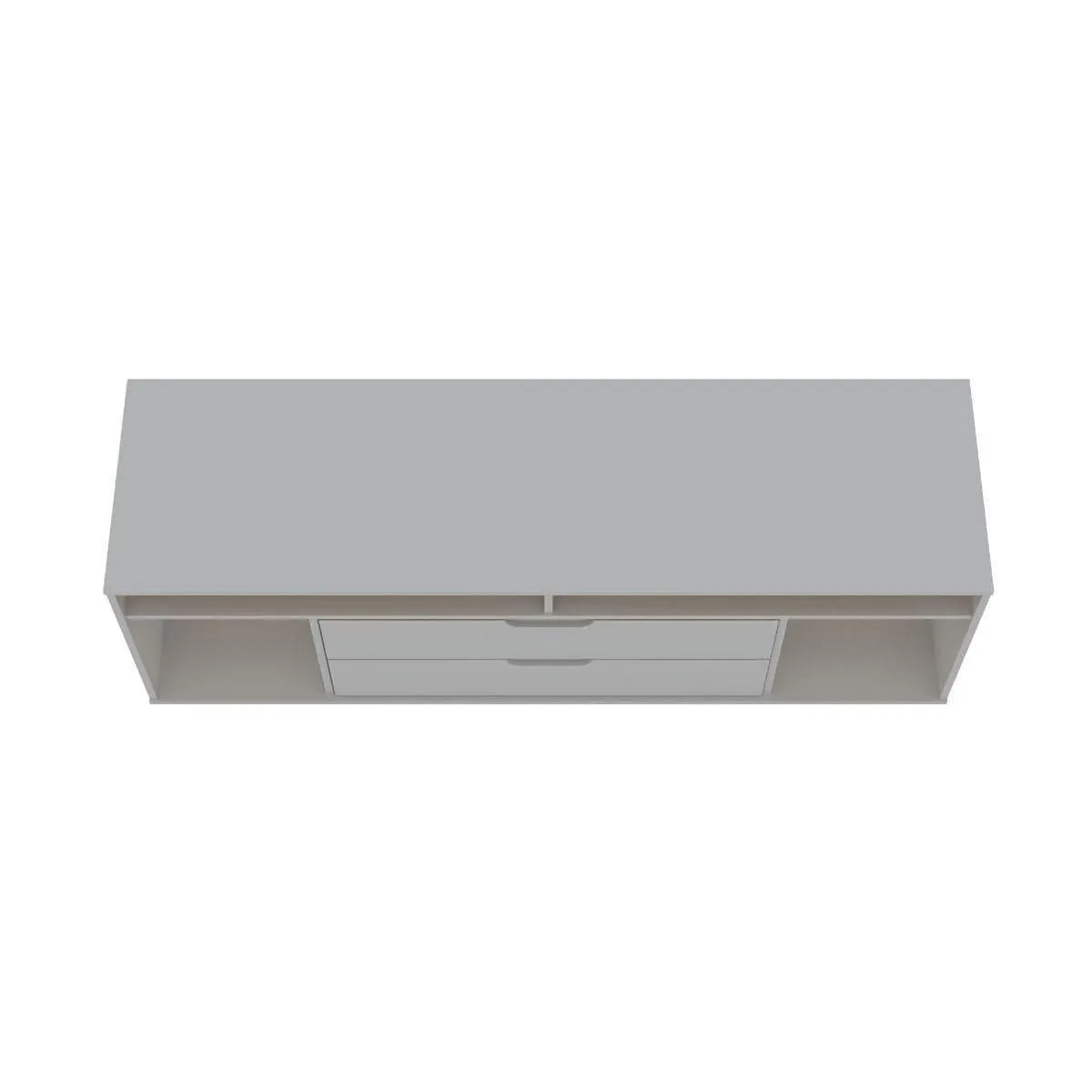 Manhattan Comfort Rockefeller 63 inch TV Stand with Metal Legs