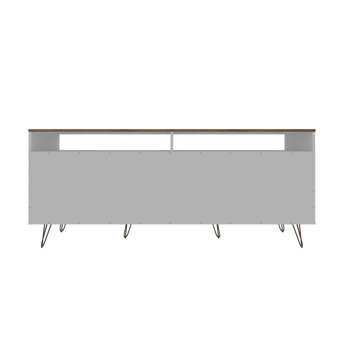 Manhattan Comfort Rockefeller 63 inch TV Stand with Metal Legs