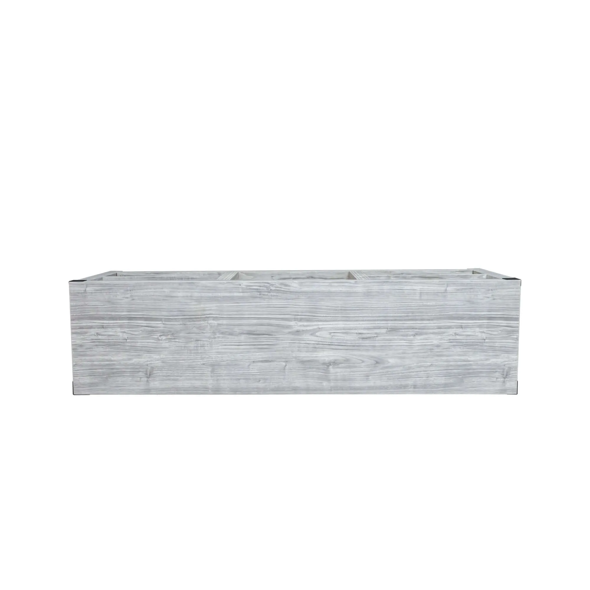 Media Console in Plaid Grey Oak – Sturdy & Stylish 61''