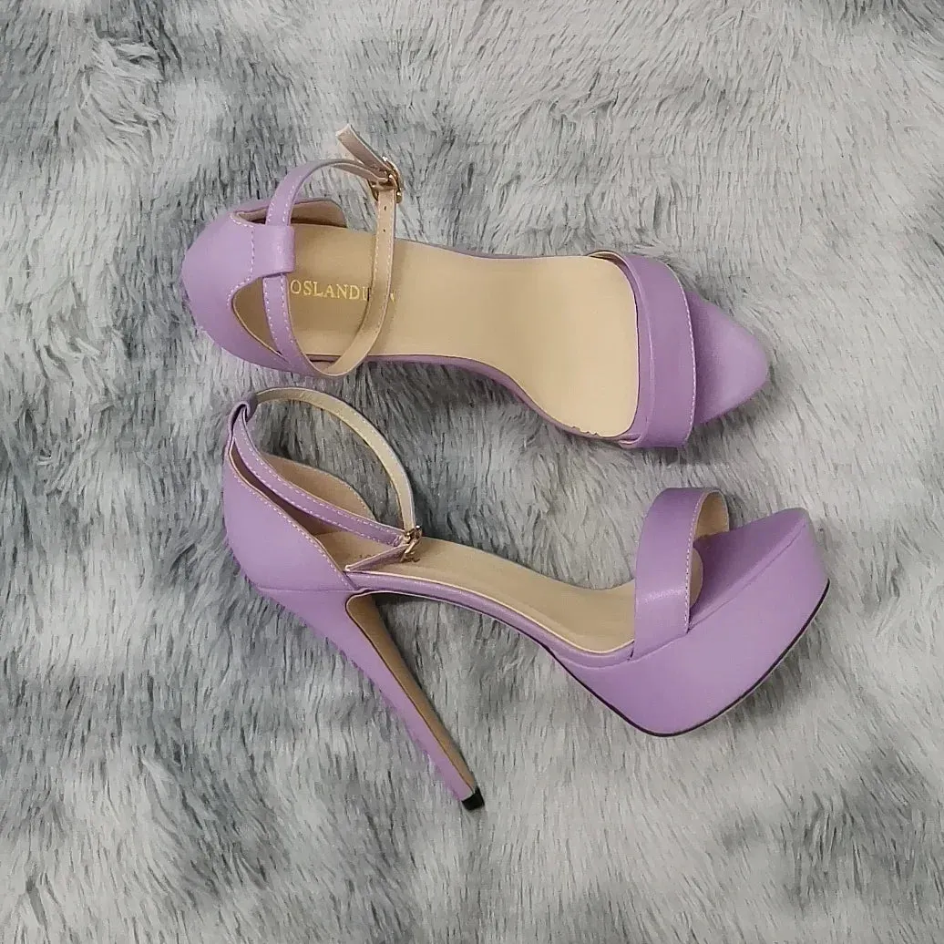 Merendy Lily 7cm Pointed Toe Patent Leather Heel Pumps
