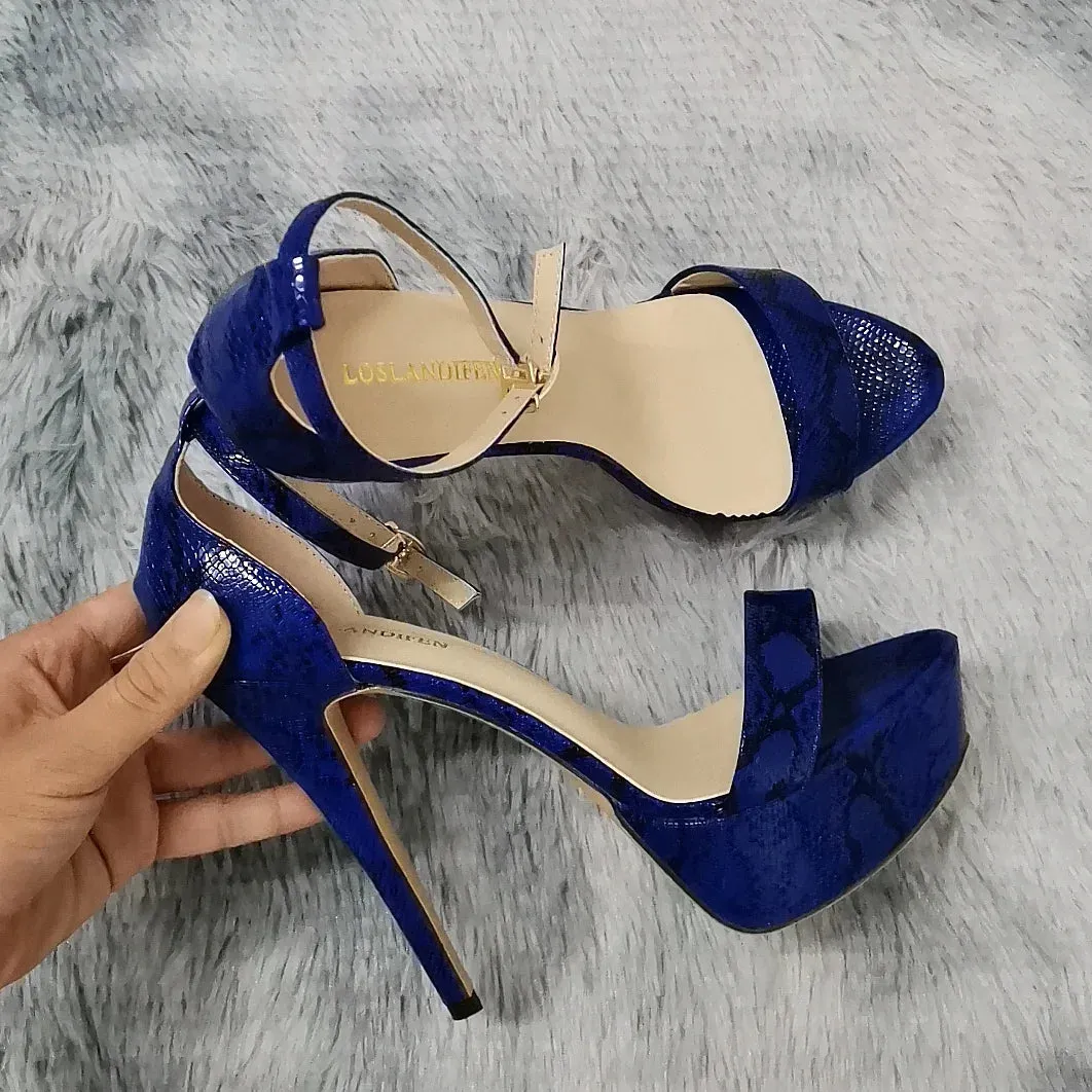 Merendy Lily 7cm Pointed Toe Patent Leather Heel Pumps