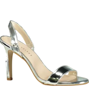 Mint Velvet Metallic Amara Stiletto Heel Sandals UK 6 EU 39 👠