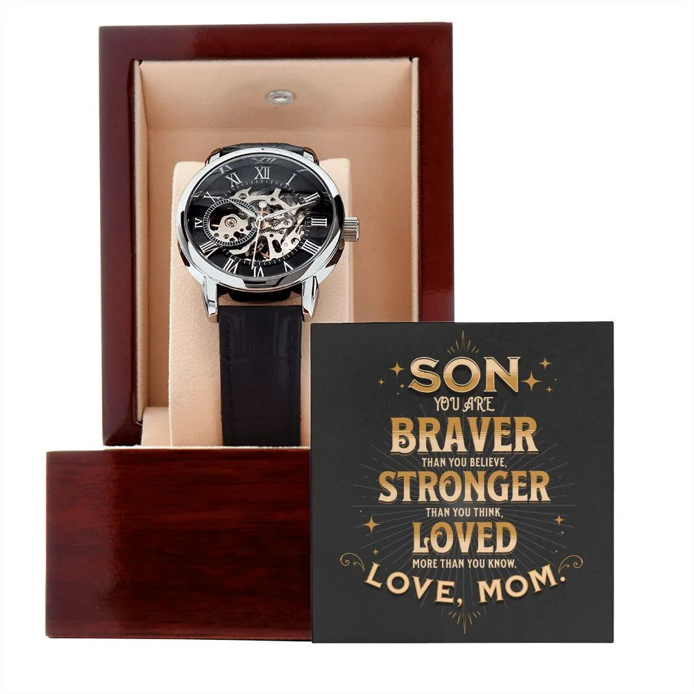 Mom To Son Openwork Watch #1