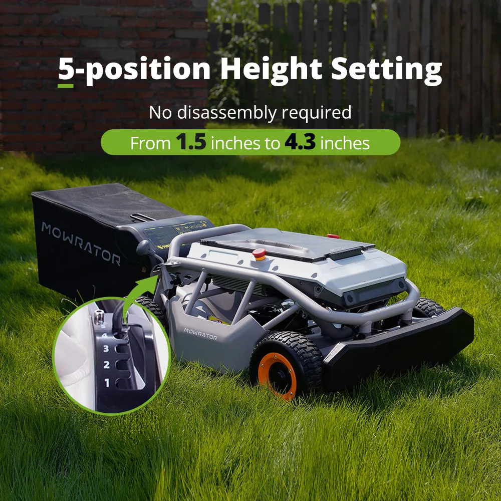 Mowrator S1 Remote Control Lawn Mower 2WD 12Ah Standard Battery