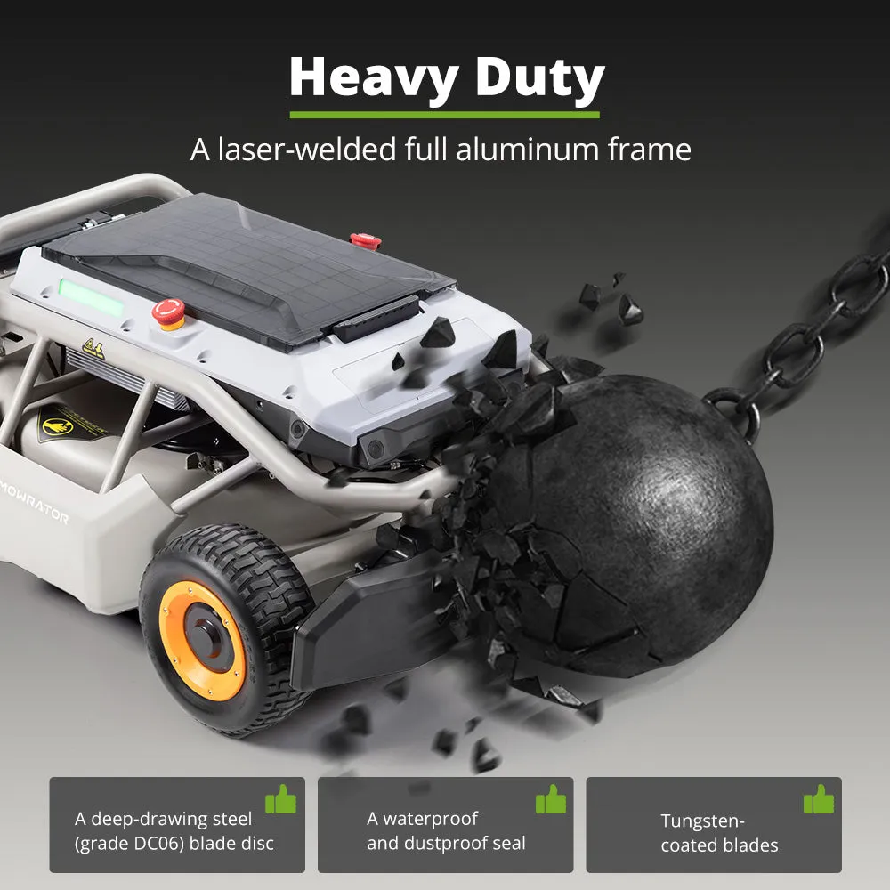 Mowrator S1 Remote Control Lawn Mower 2WD 12Ah Standard Battery