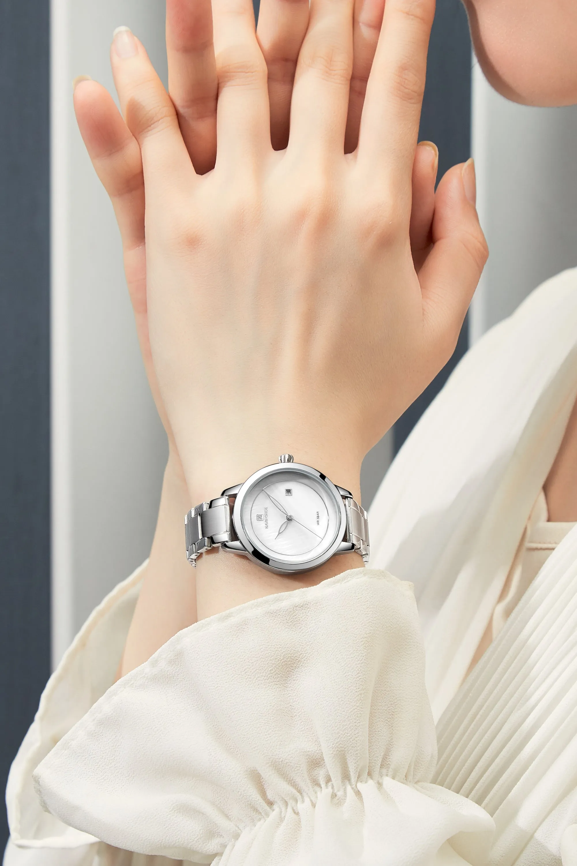 NAVIFORCE Brand Luxury Women Watch Fashion Casual Lady Waterproof Clock Women's Wristwatch Quartz Watch NF5008