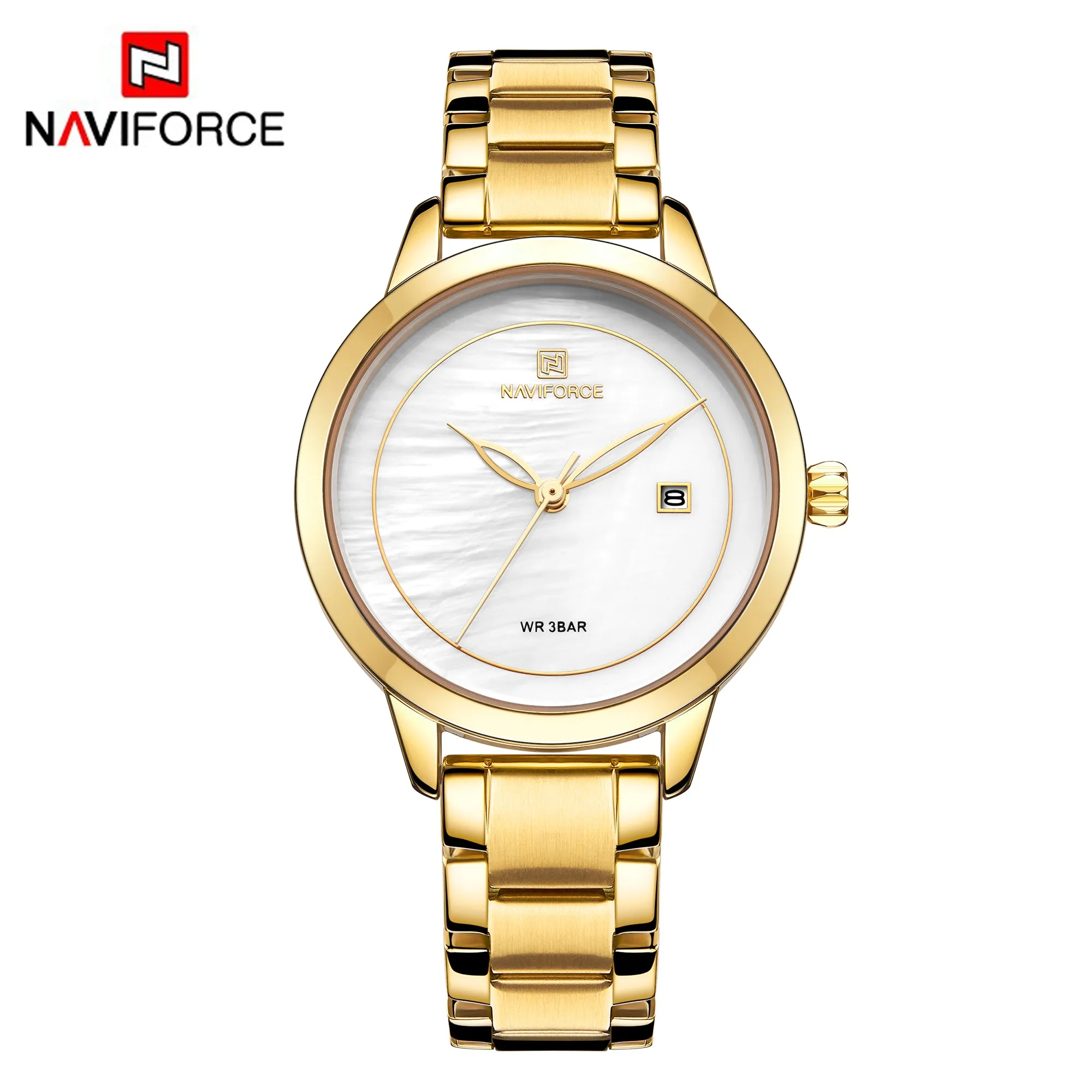 NAVIFORCE Brand Luxury Women Watch Fashion Casual Lady Waterproof Clock Women's Wristwatch Quartz Watch NF5008