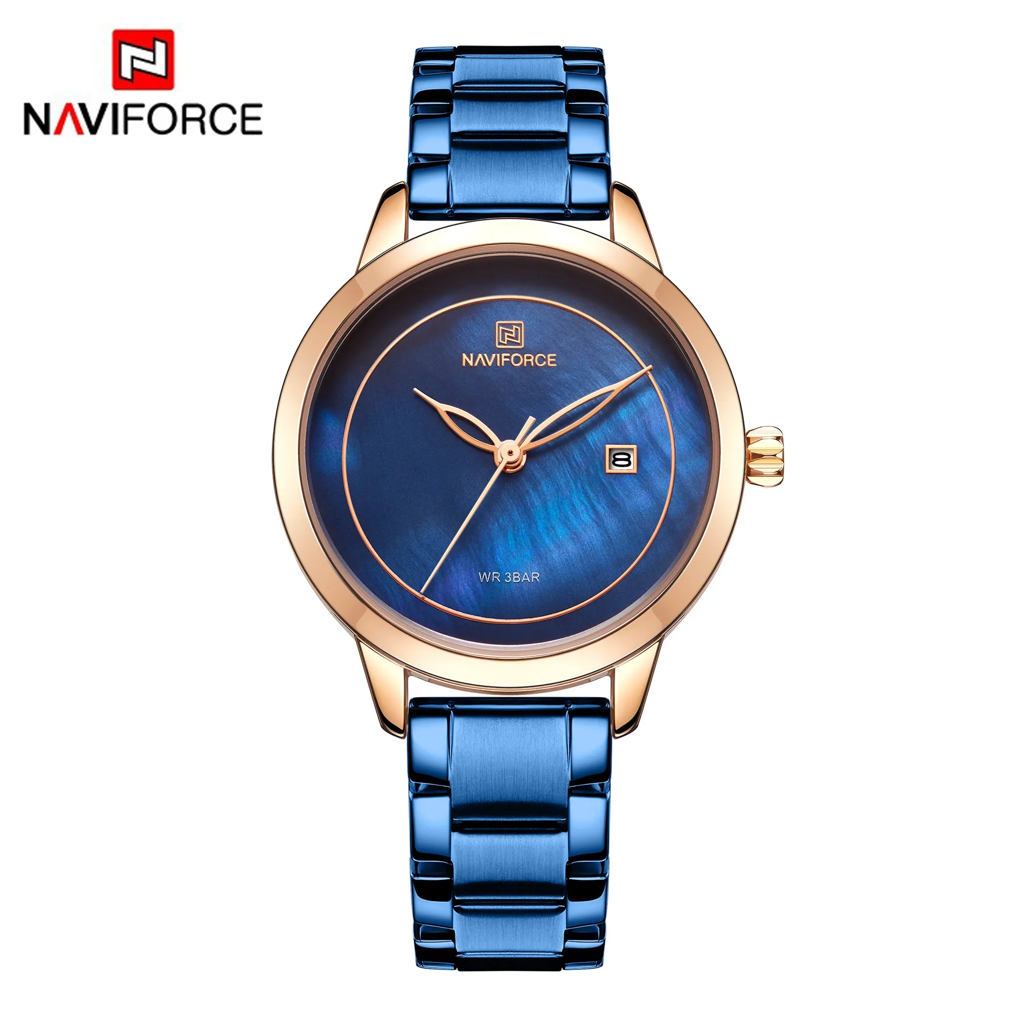 NAVIFORCE Brand Luxury Women Watch Fashion Casual Lady Waterproof Clock Women's Wristwatch Quartz Watch NF5008