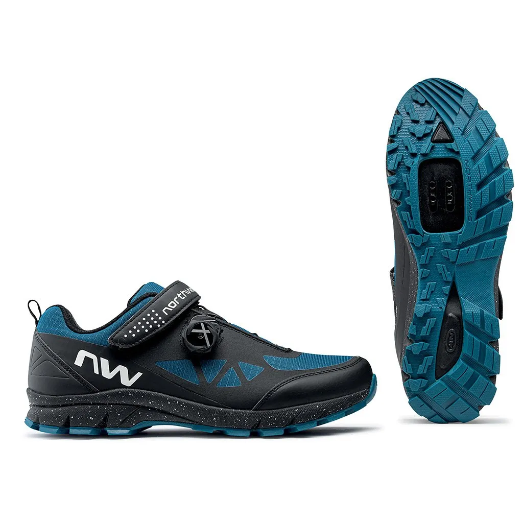 Northwave Corsair Shoes - Black/Blue Coral