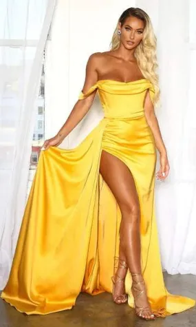 Official Yellow Evening Dress