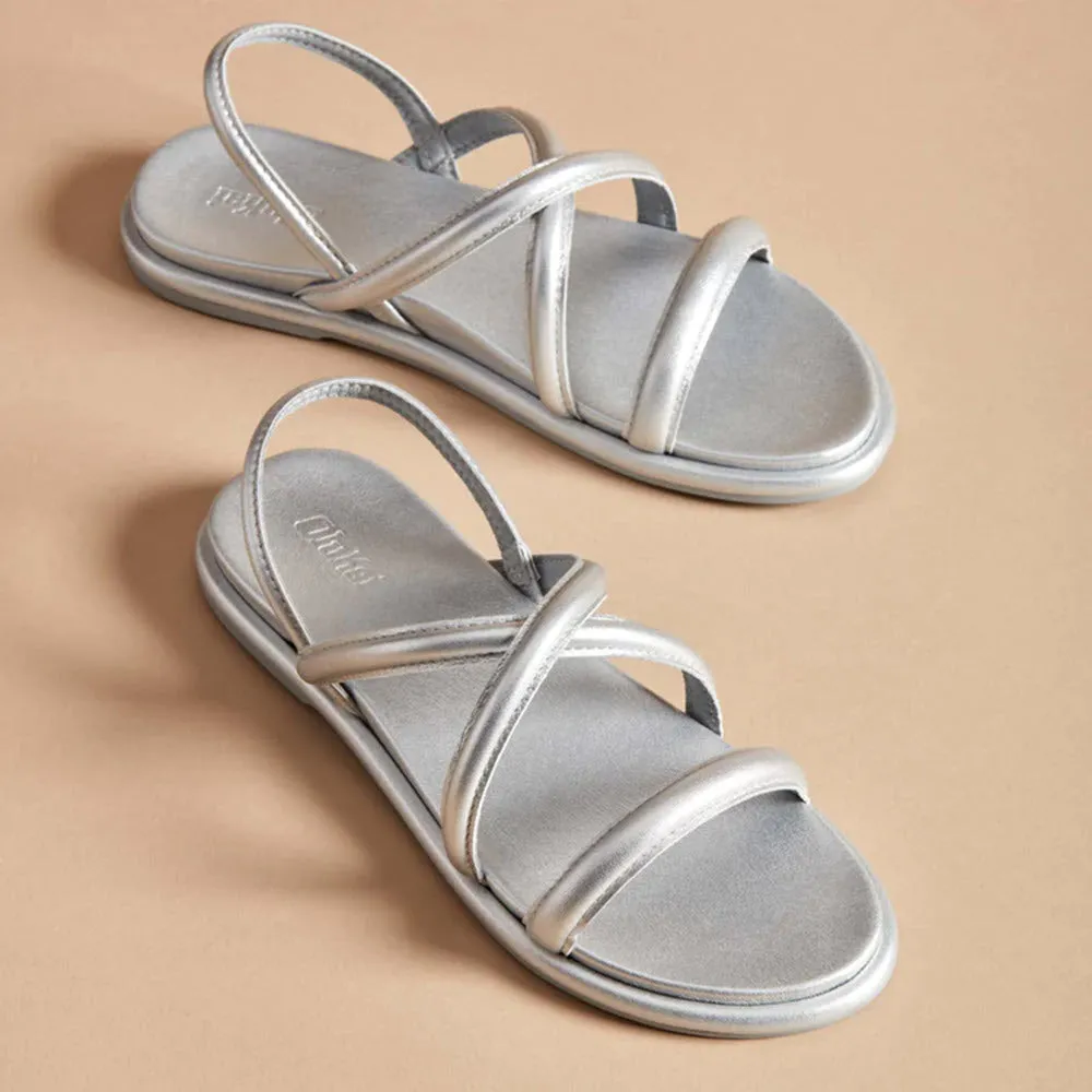 OLUKAI TIARE STRAPPY SILVER - WOMENS