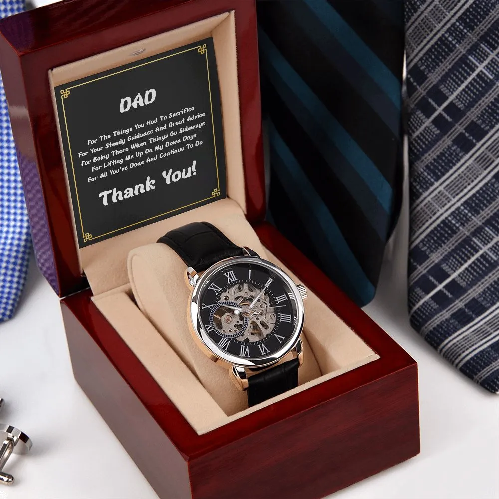 Openwork Watch (with Father-focused message card)
