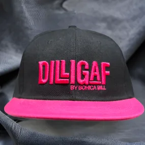 Pink Bohica Signature Flat Brim/Snap Back Hat