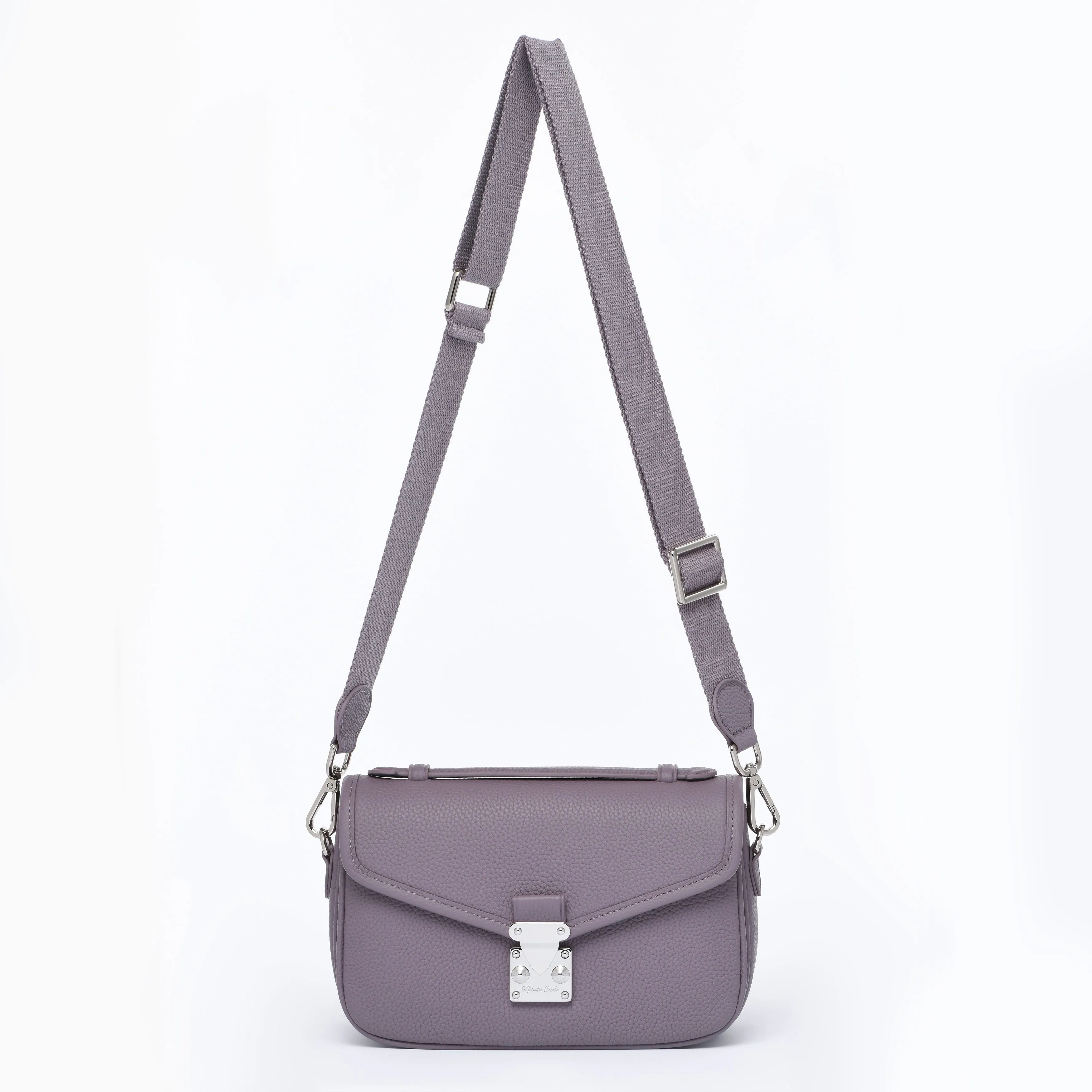 PRE ORDER Lavender - "Le Petit Paris15" Crossbody bag - Silver Hardware