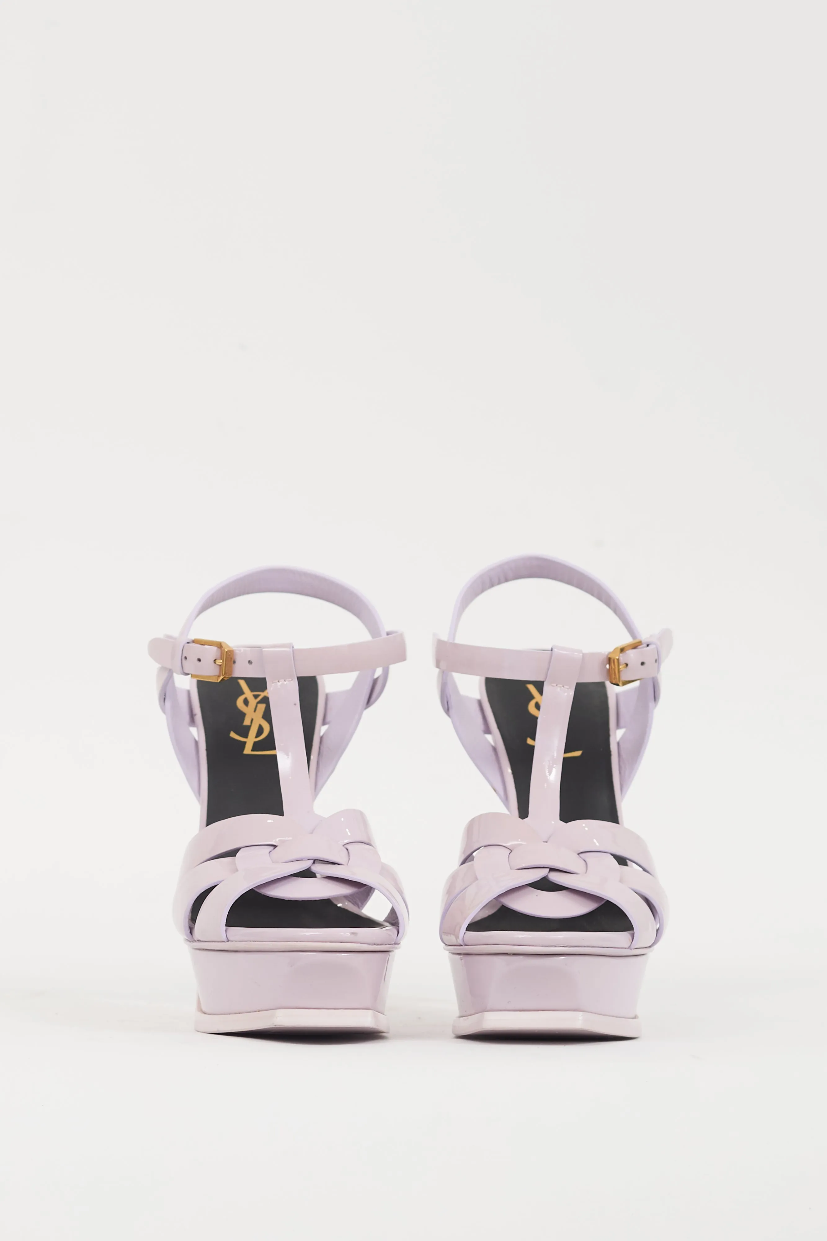 Purple Patent Leather Tribute Platform Sandal