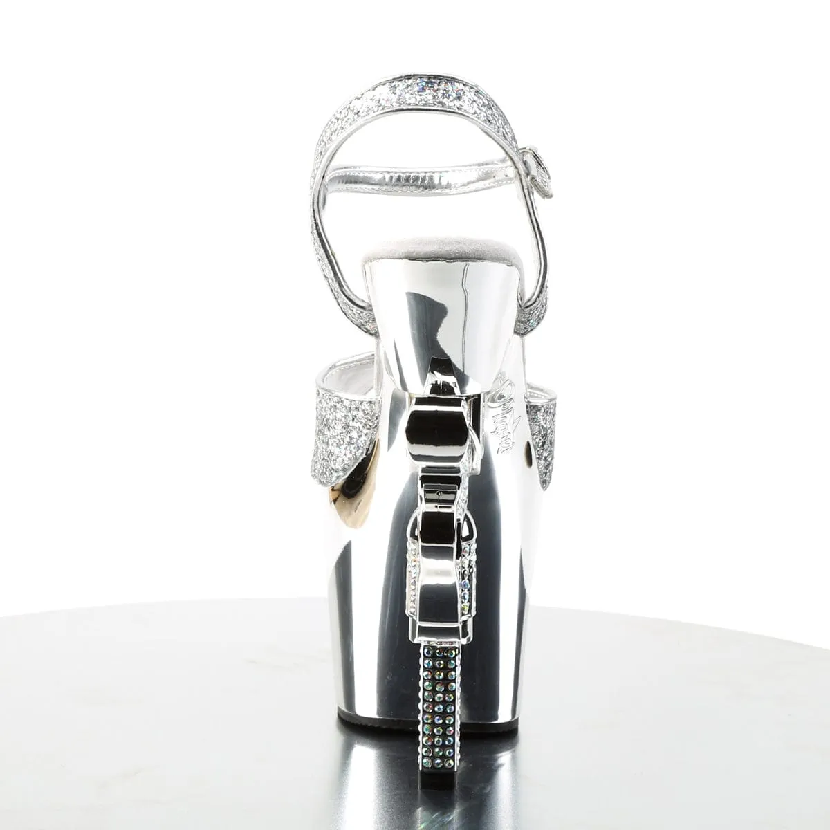 REVOLVER-709G Silver Multi Glitter/Silver Chrome