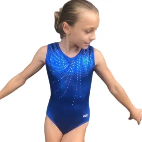 Royal Blue Mystique Crystal Gymnastics Leotard