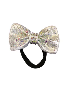 Silver Mystique Crystal Hair Bow