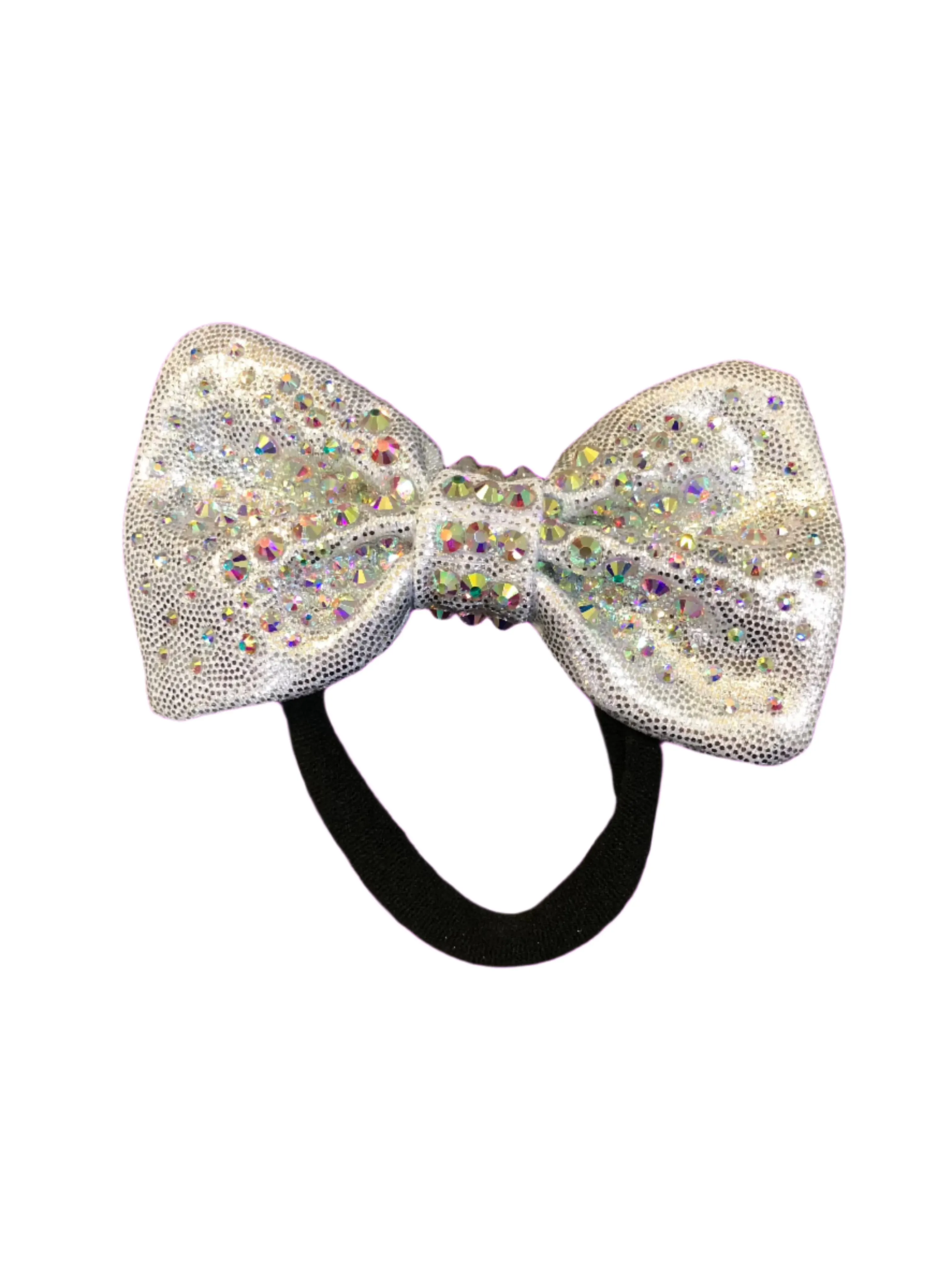 Silver Mystique Crystal Hair Bow