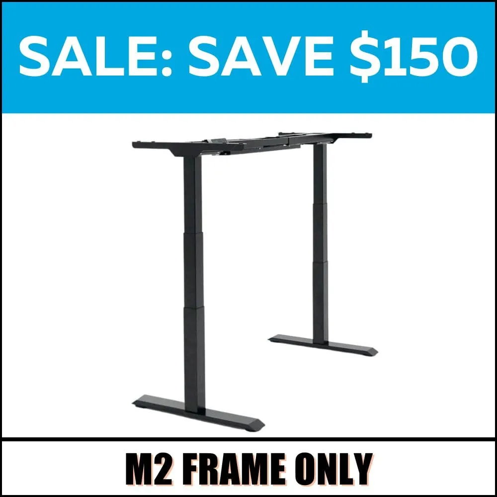 Sit-to-Stand 2-Leg Desk Frame Only: M2