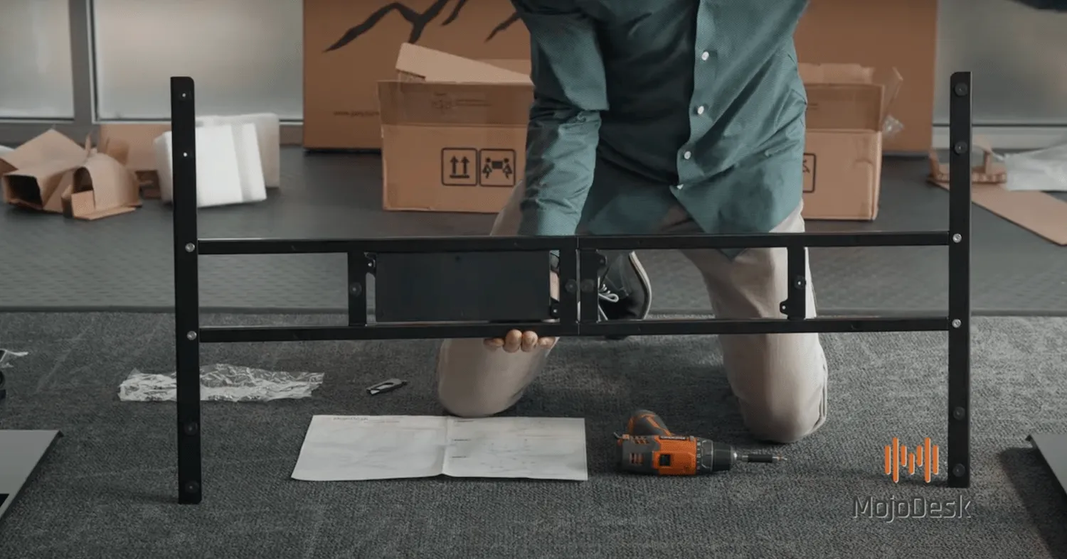 Sit-to-Stand 2-Leg Desk Frame Only: M2
