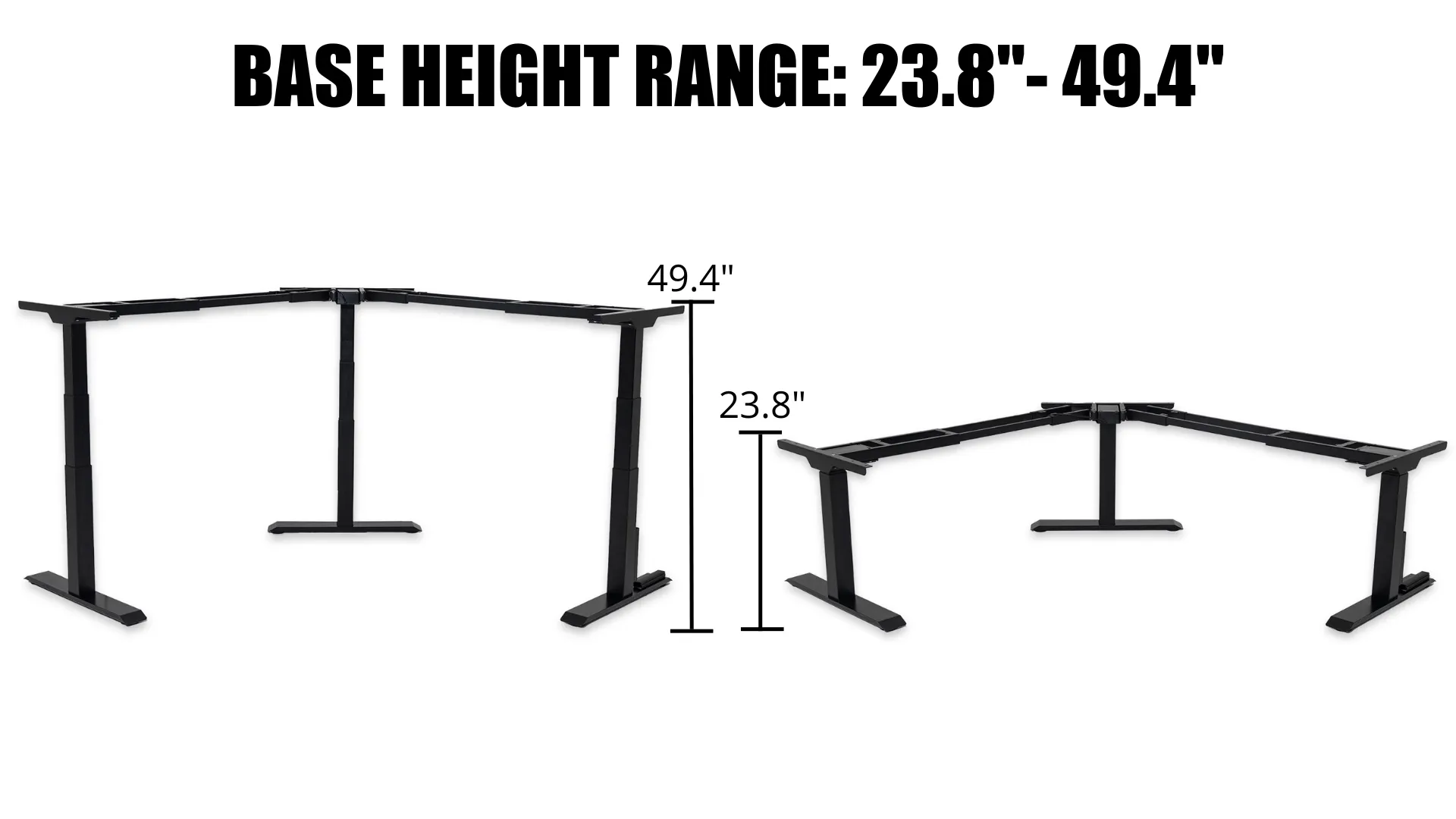 Sit-to-Stand 3-Leg Desk Frame Only: M3