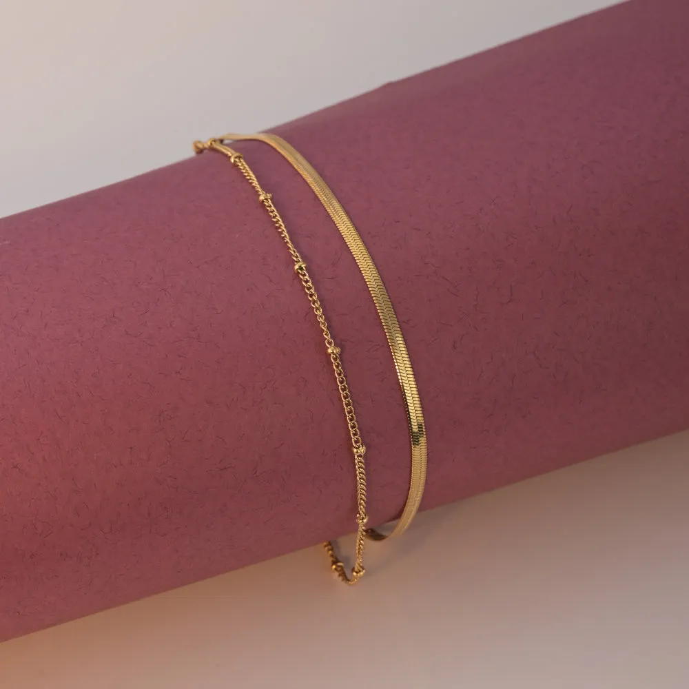 Snake Weave Chain Anklet