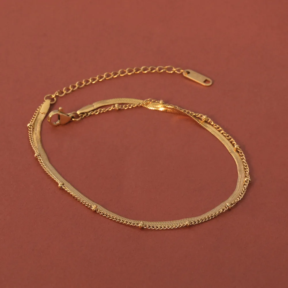 Snake Weave Chain Anklet