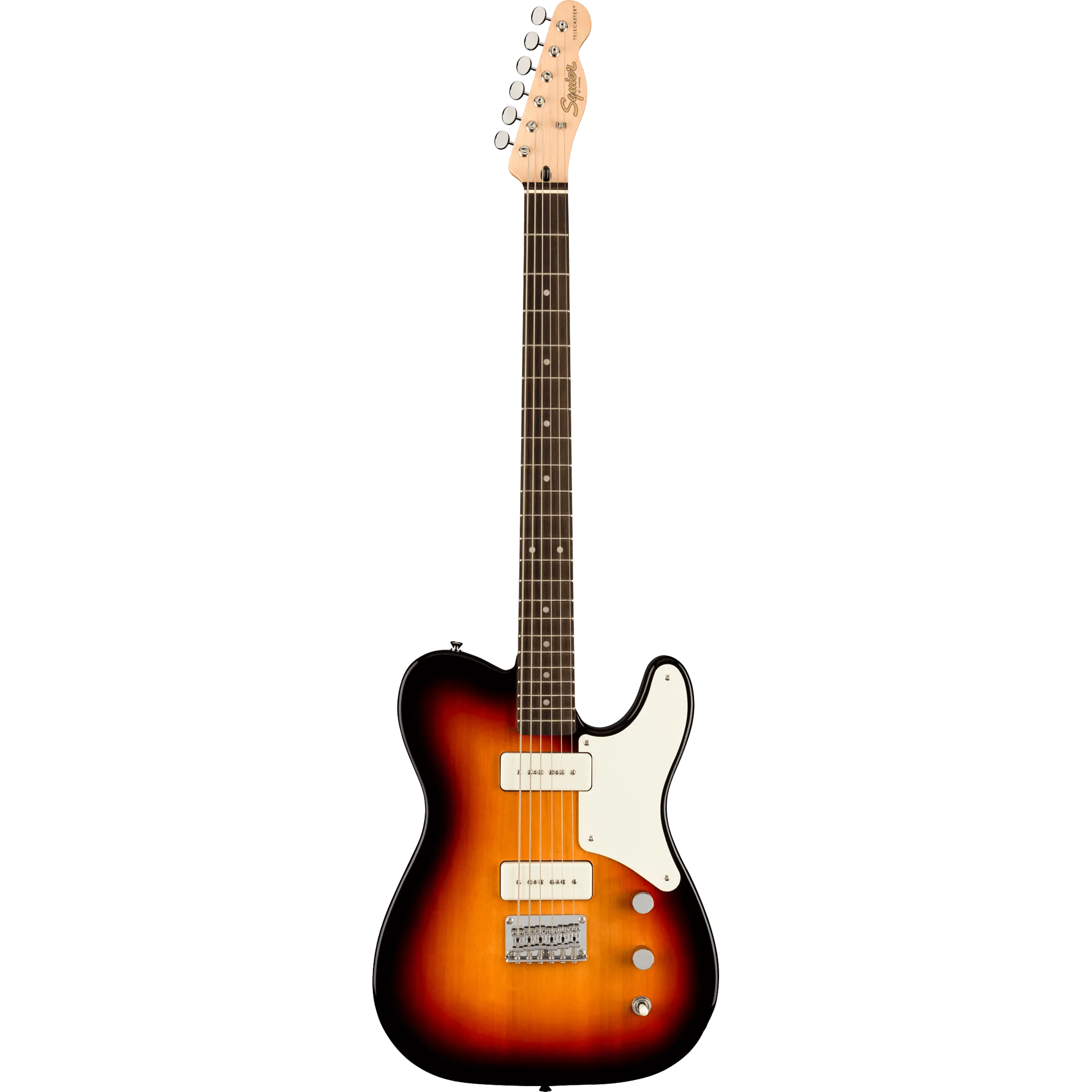 Squier Paranormal Baritone Cabronita Telecaster, Laurel, Parchment Pickguard, 3-Color Sunburst