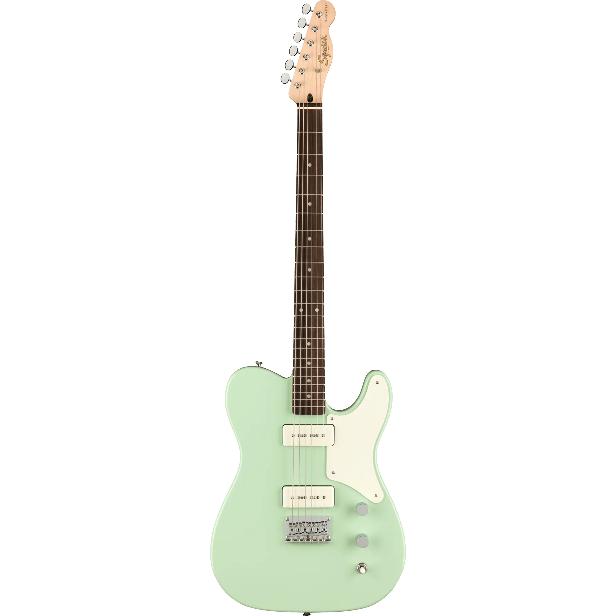 Squier Paranormal Baritone Cabronita Telecaster, Laurel, Parchment Pickguard, Surf Green