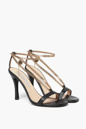 Stella McCartney Stiletto Heeled Eco-leather Sandals with Chains 10cm