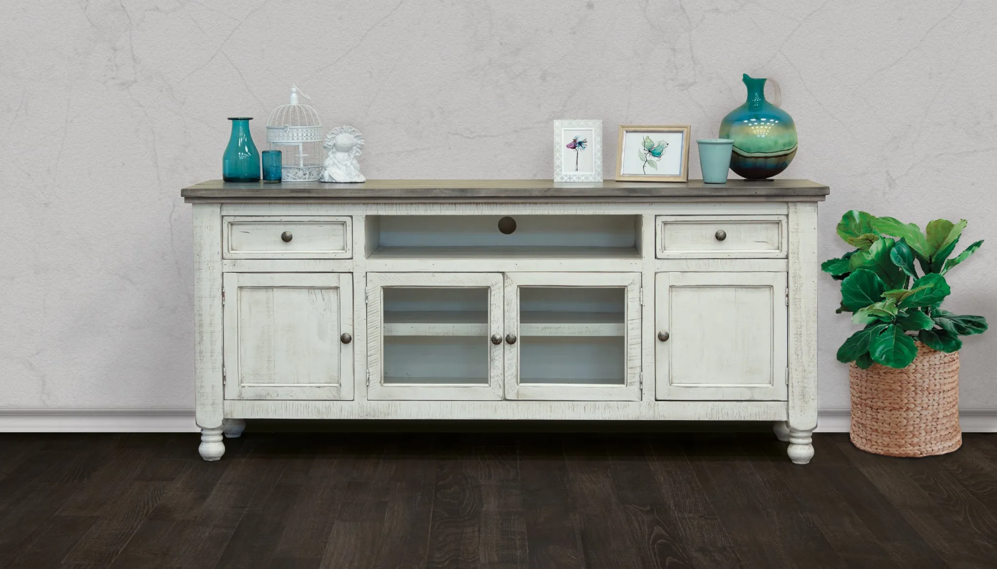 Stone Collection 80" TV Stand