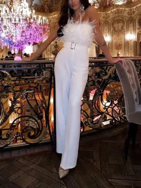 Suit White Evening Dress
