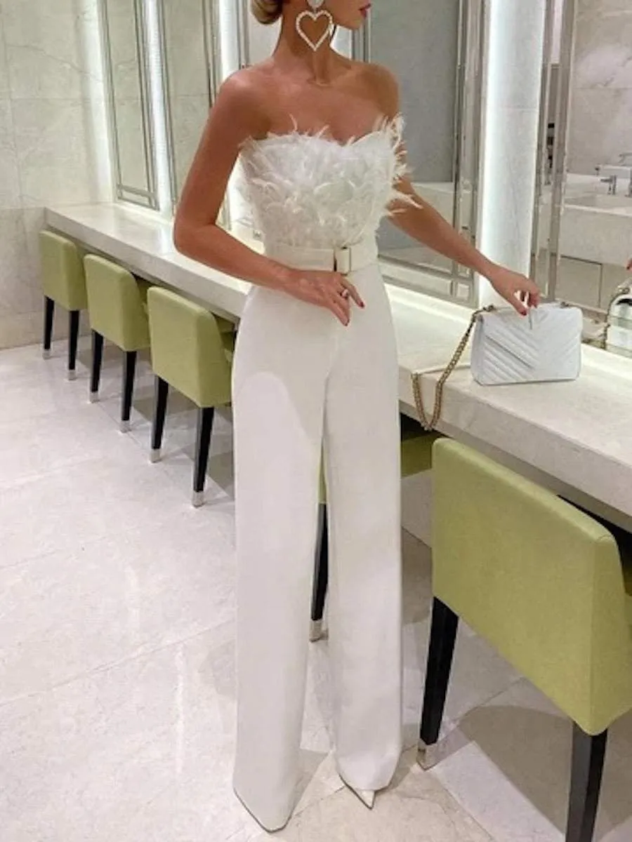 Suit White Evening Dress