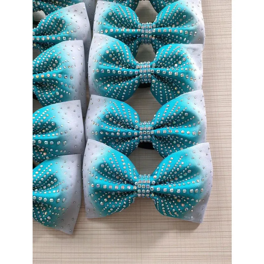 Tailless Crystal Ombré Hair Bow