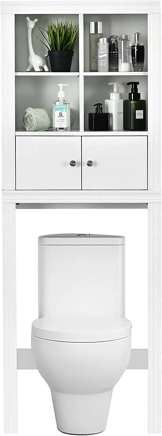 Tangkula Over The Toilet Storage Cabinet, Bathroom Space Saver Organizer