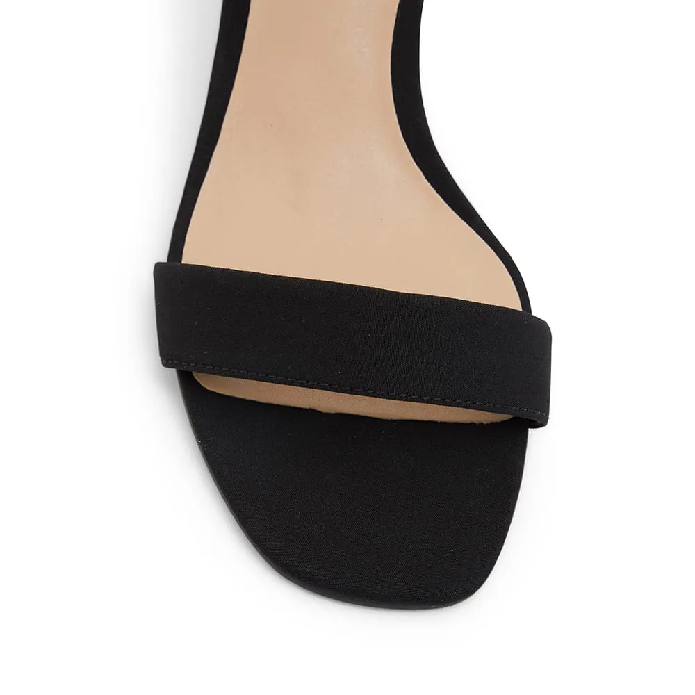 Unison Heel in Black Fabric