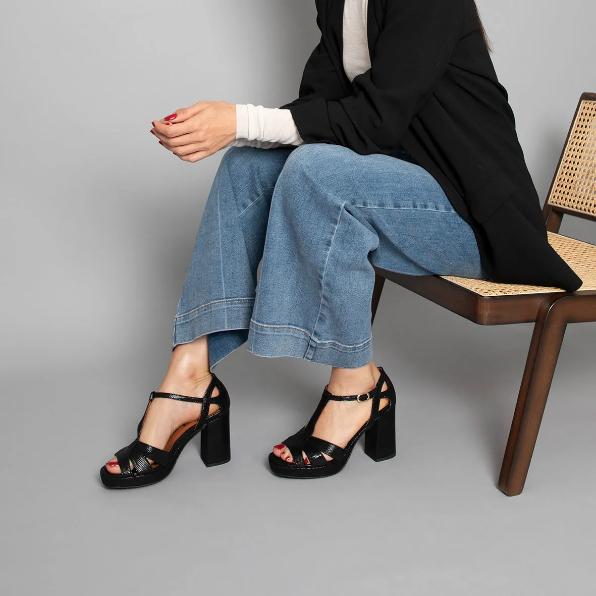 Valerie Black Metallic