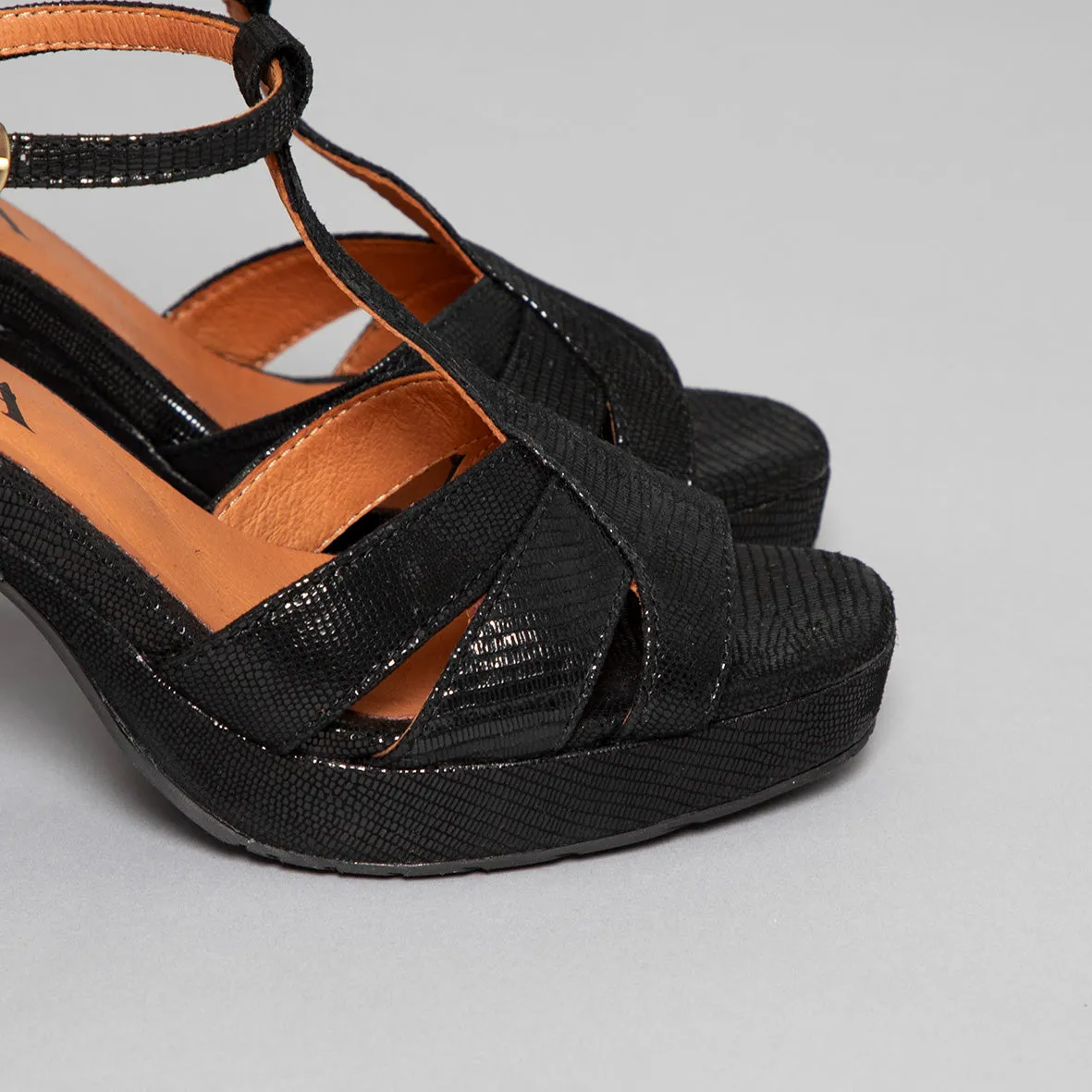 Valerie Black Metallic