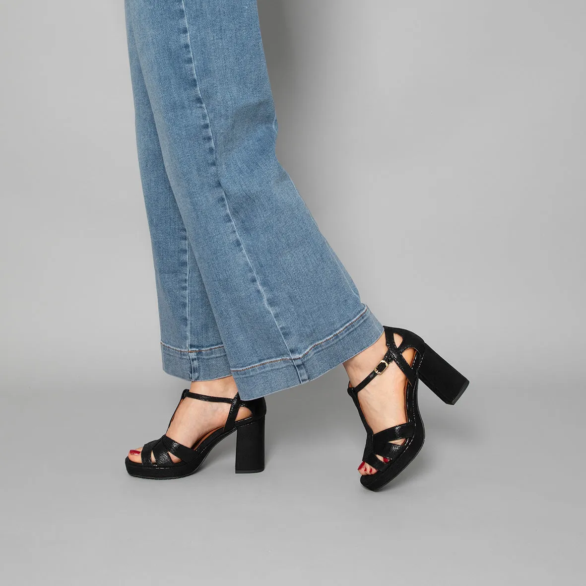 Valerie Black Metallic
