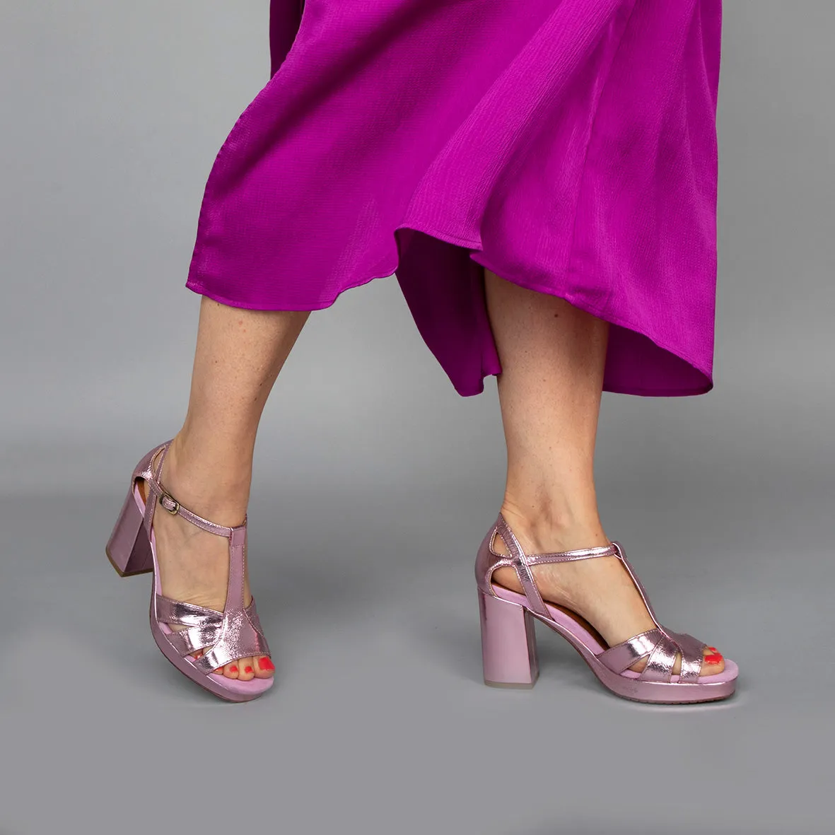 Valerie Pink Metallic