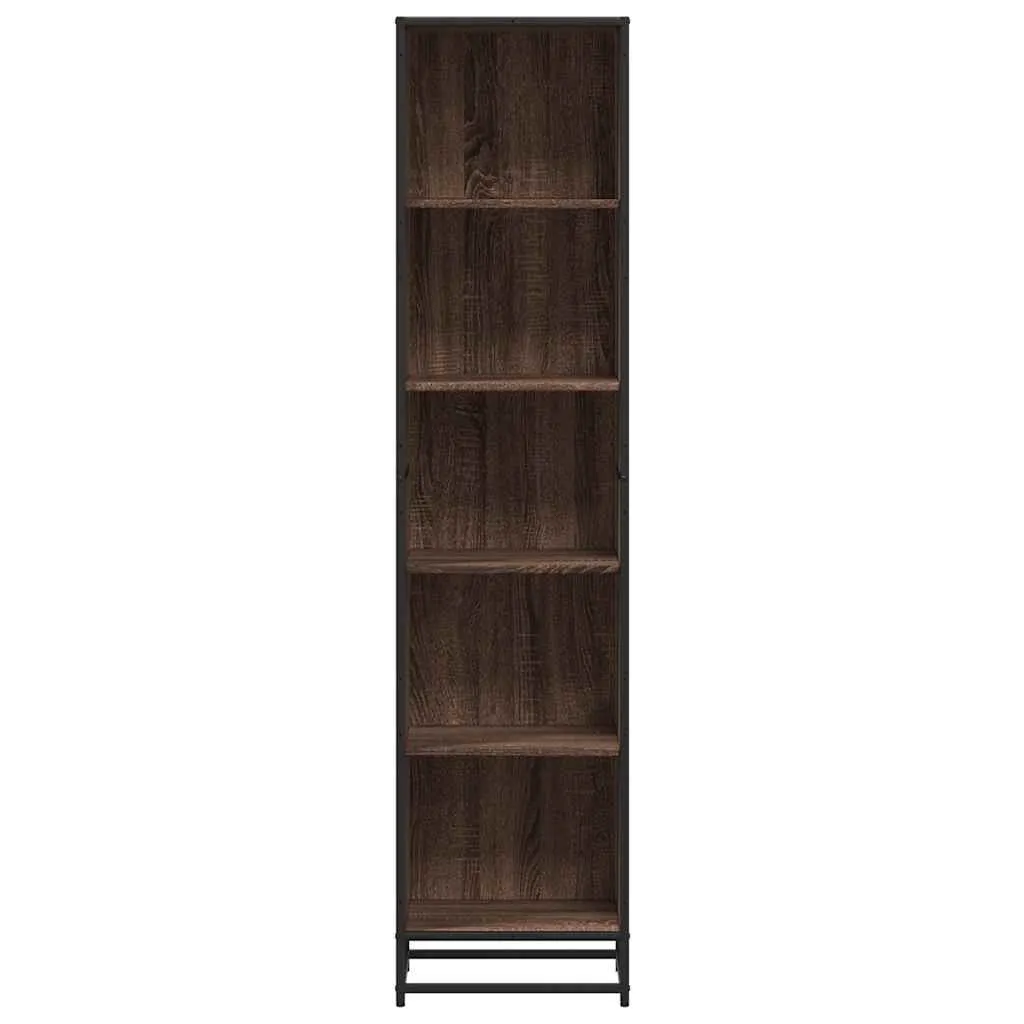 vidaXL Book Cabinet Brown Oak 40x35x170.5 cm Engineered Wood