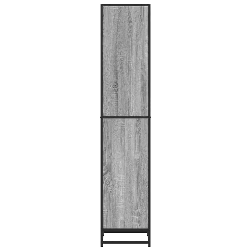vidaXL Book Cabinet Grey Sonoma 40x35x170.5 cm Engineered Wood
