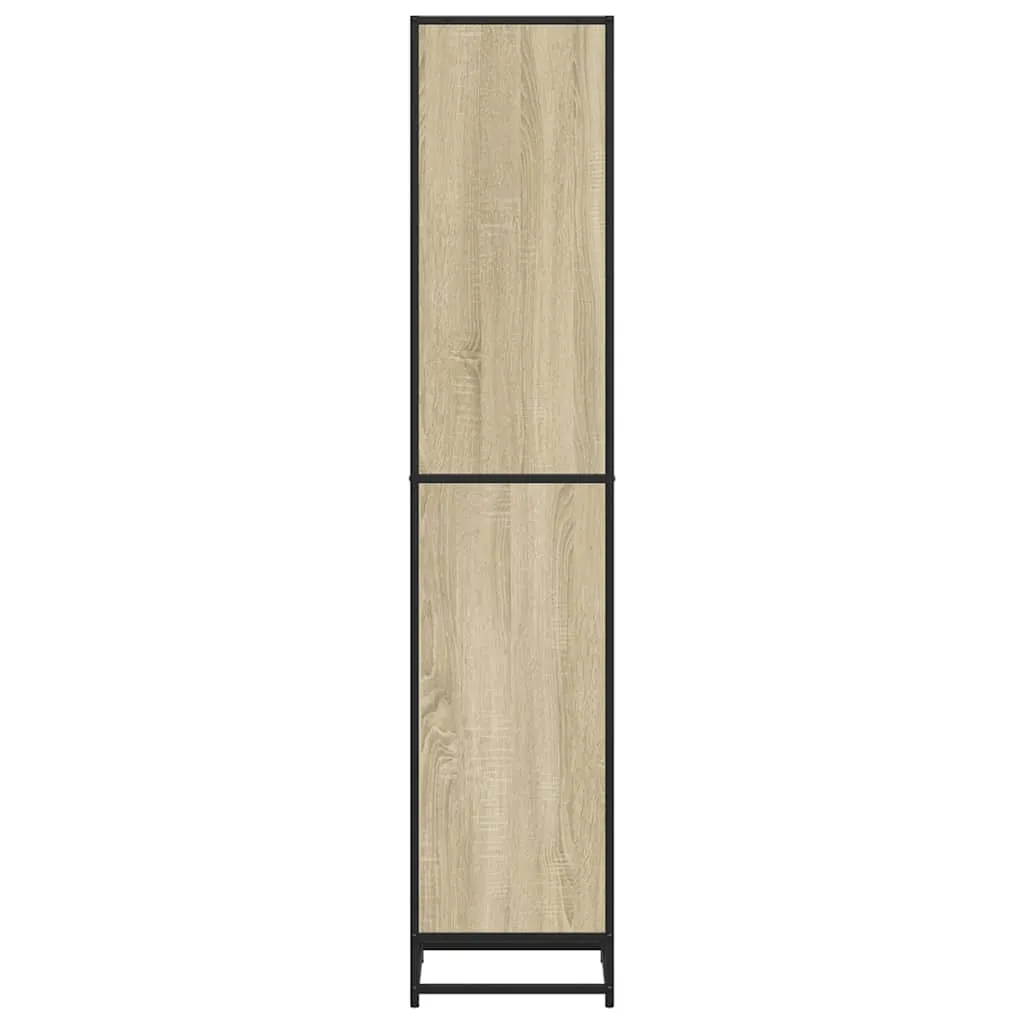 vidaXL Book Cabinet Sonoma Oak 40x35x170.5 cm Engineered Wood