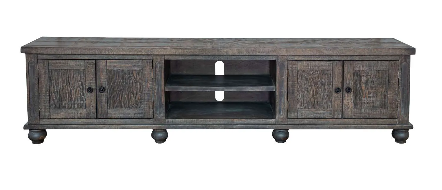 William 93" TV Stand - Dark Brown