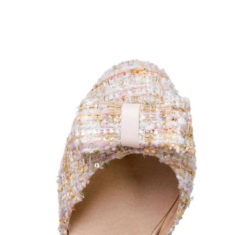 Women Bow Tie High Heels Sandals