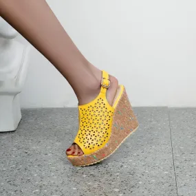 Women's High Heel Platform Wedges Sandals