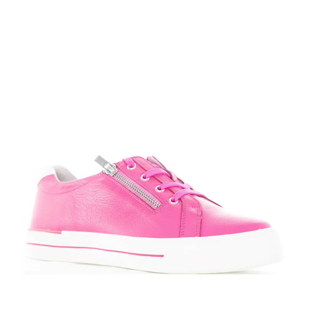 ZIERA AUDRY HOT PINK LEATHER